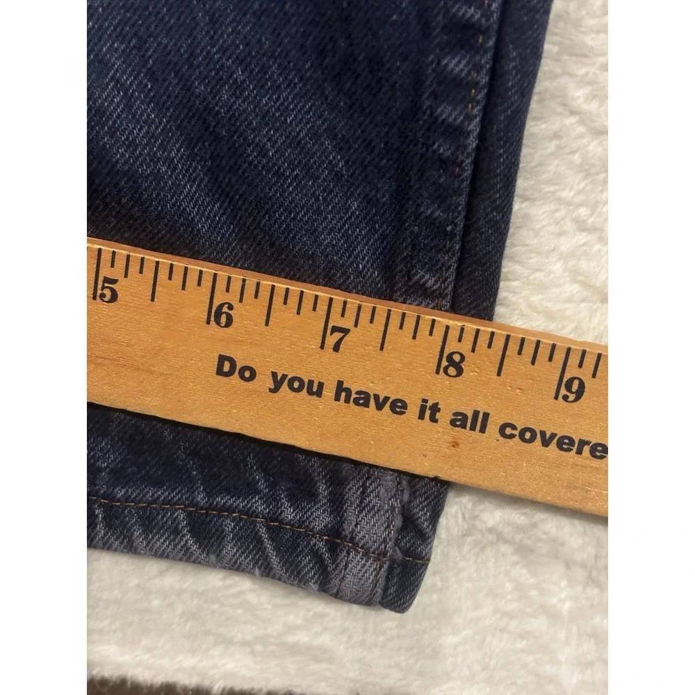 Vintage Levi's 505 Orange‎ Tab Jeans Men's Size 40x31.5 Y2K Zipper Fly Dark Wash